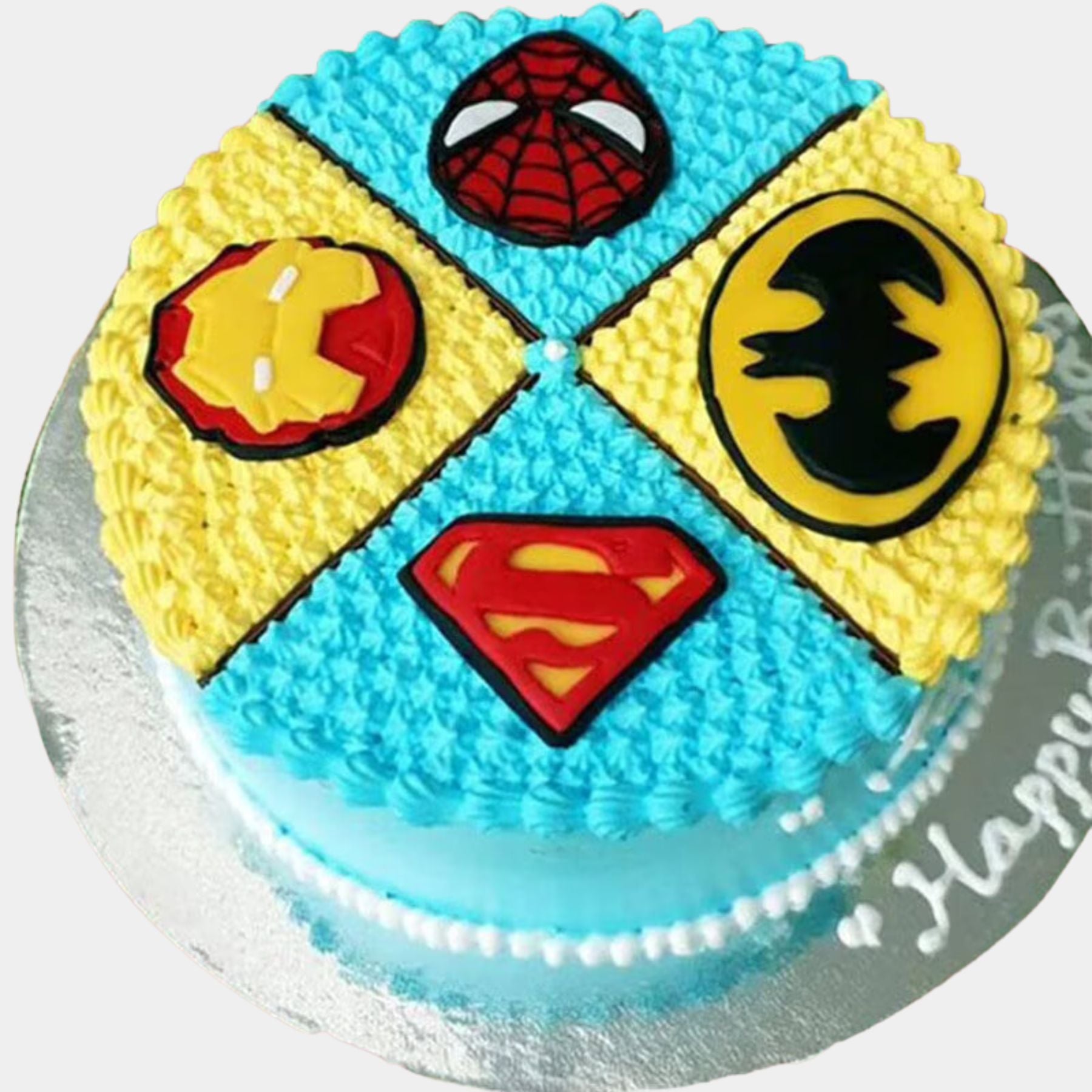 Scrumptious Superhero Cake