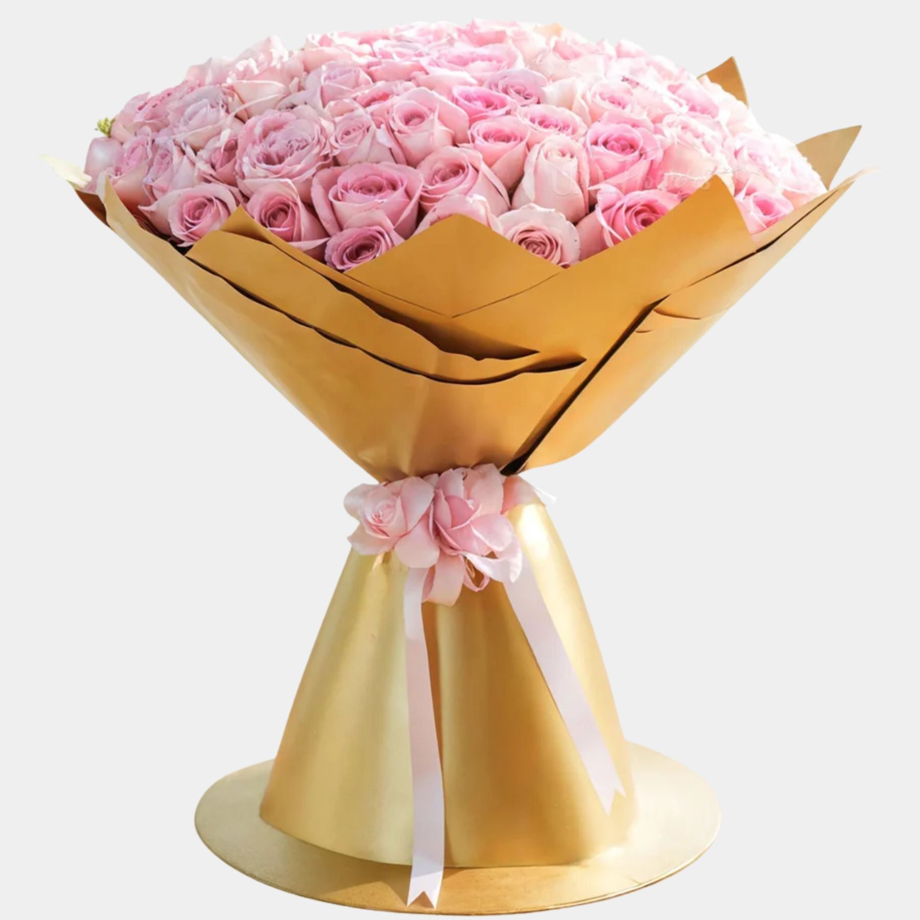 Bouquet of 100 Pink Roses
