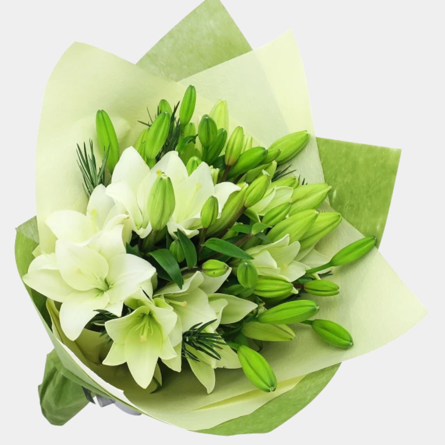 Bouquet of 15 White Lily