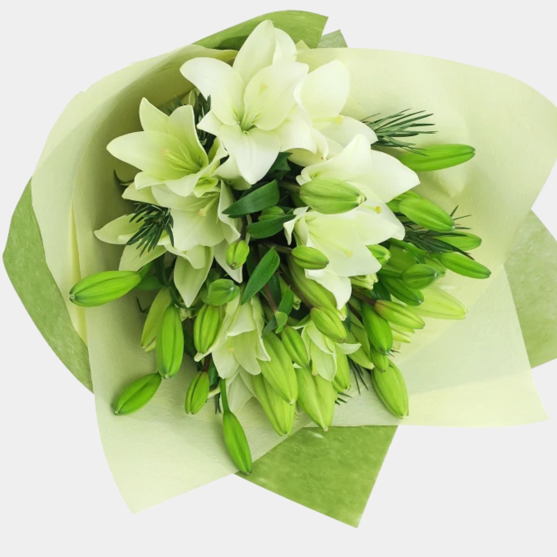 Bouquet of 15 White Lily