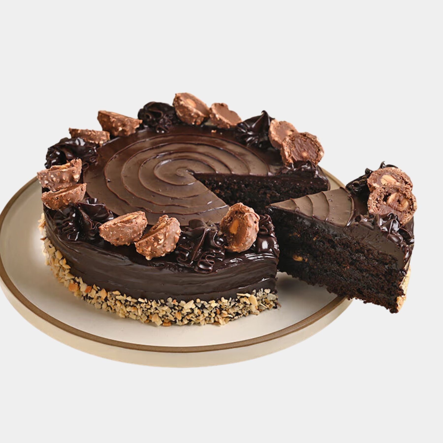 Chocolatey Ferrero Rocher Cake