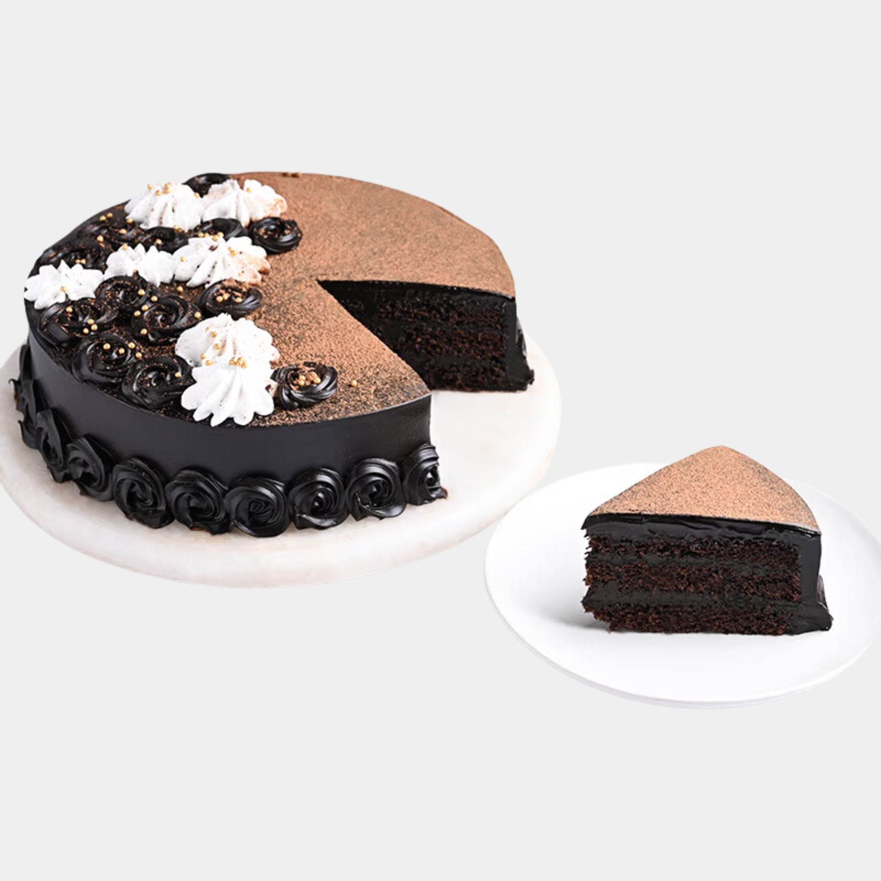 Divine Truffle Chocolate Cake