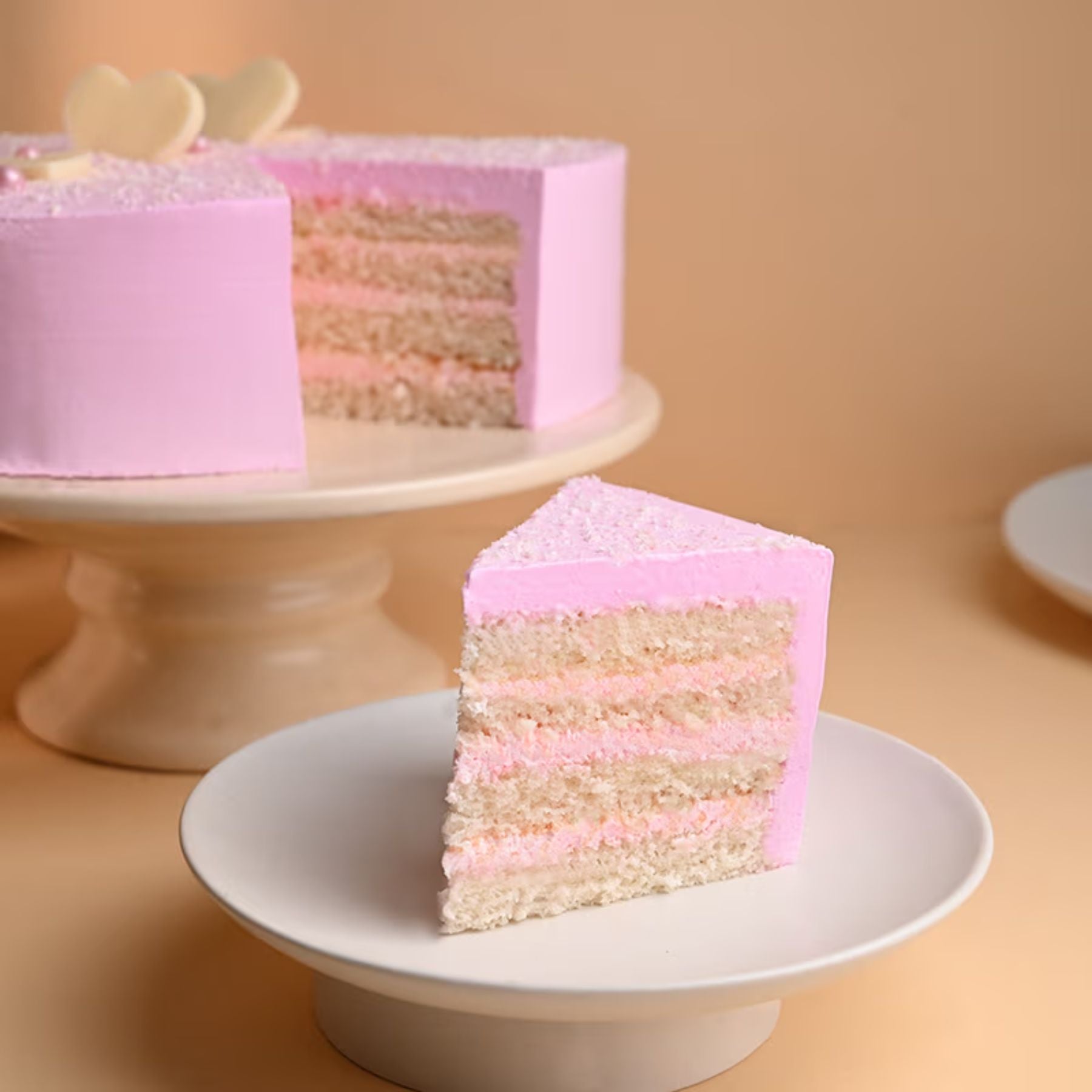 Heart Shape Strawberry Cake