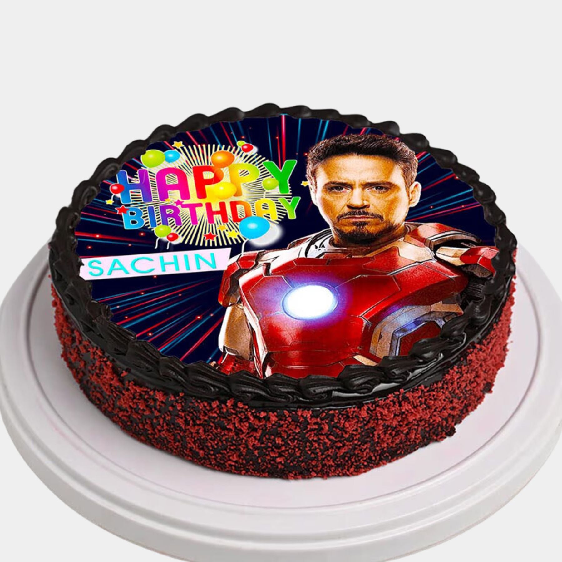 Iron Man Bday Poster Cake