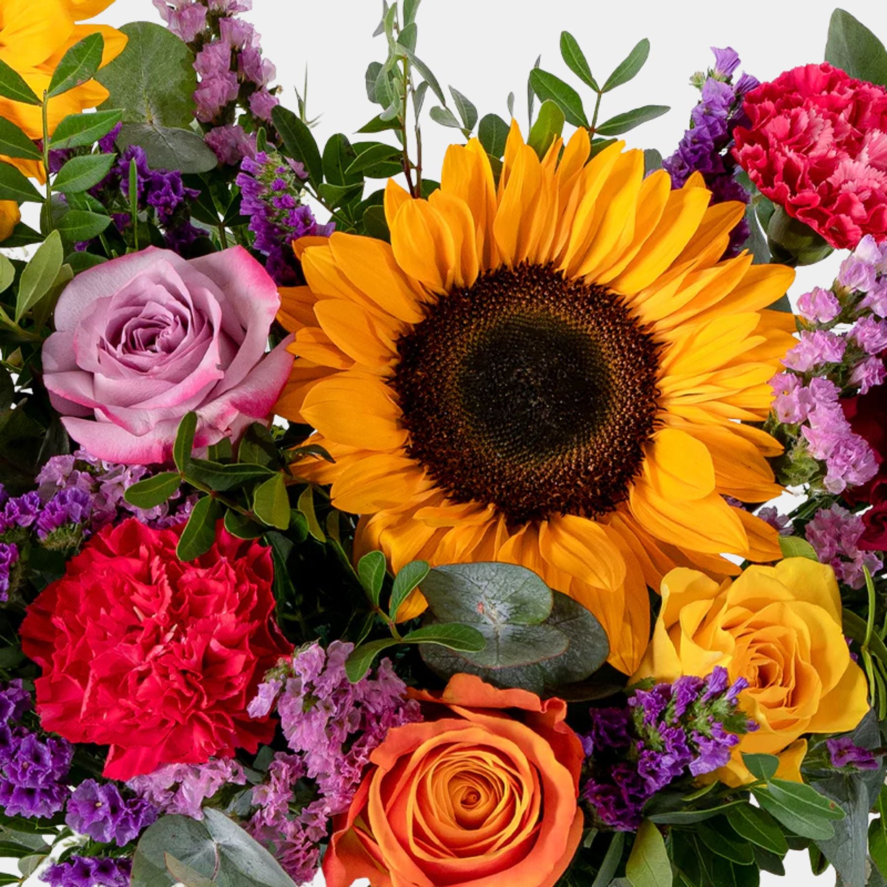 Petite Vivid Sunflowers Flower Box