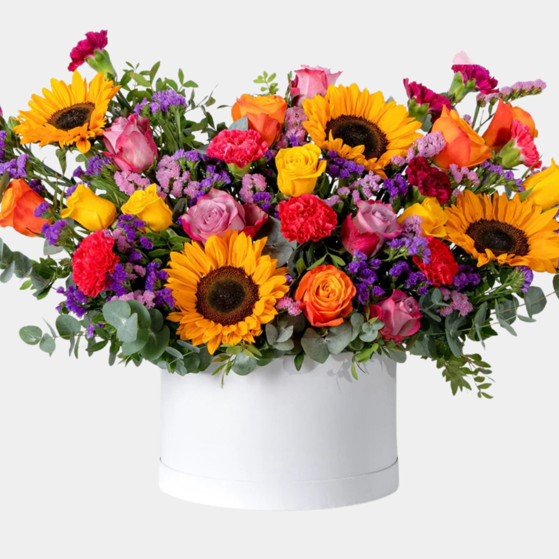 Vibrant Sunflowers Flower Box