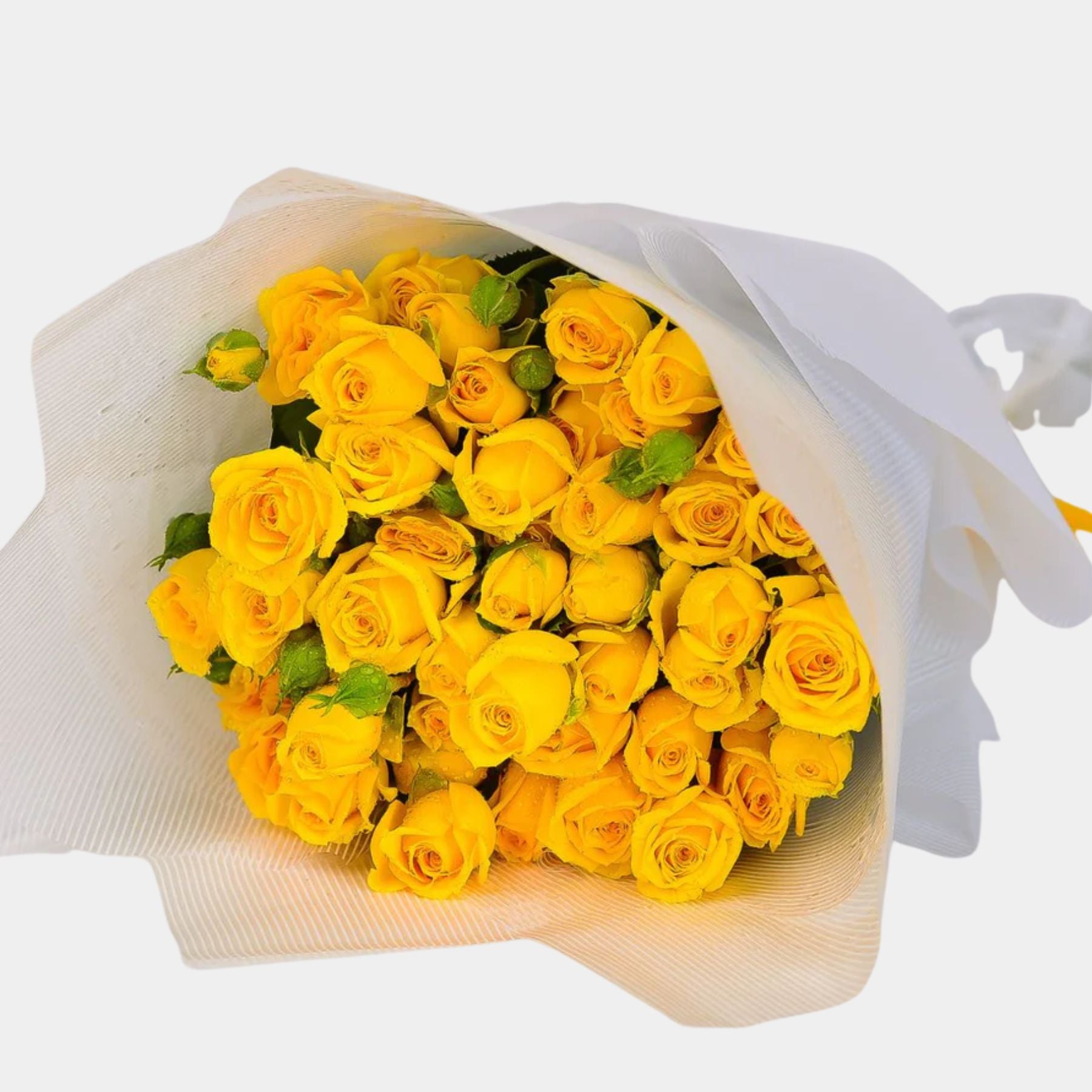 Yellow Baby Roses Bouquet