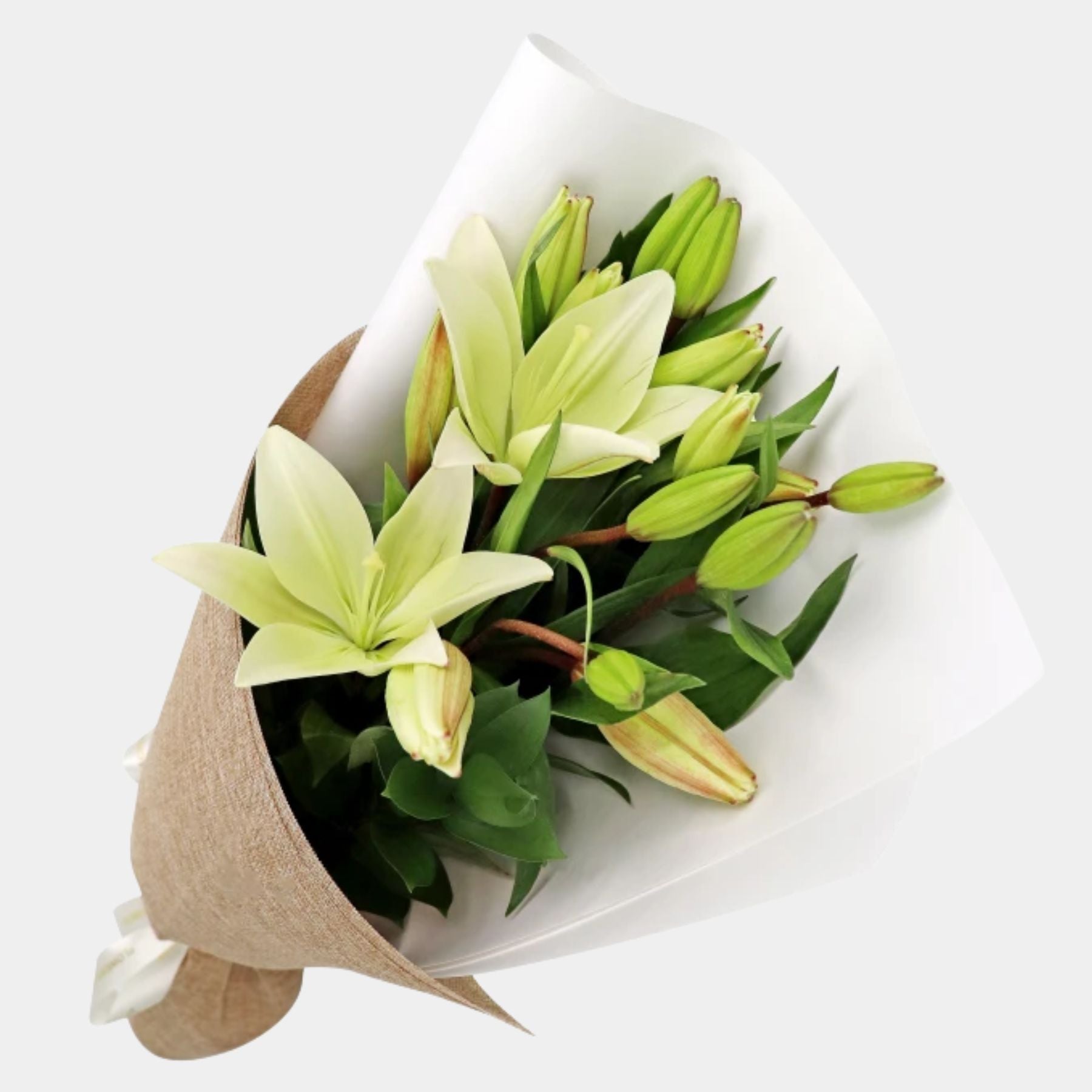 Bouquet of 5 White Lily