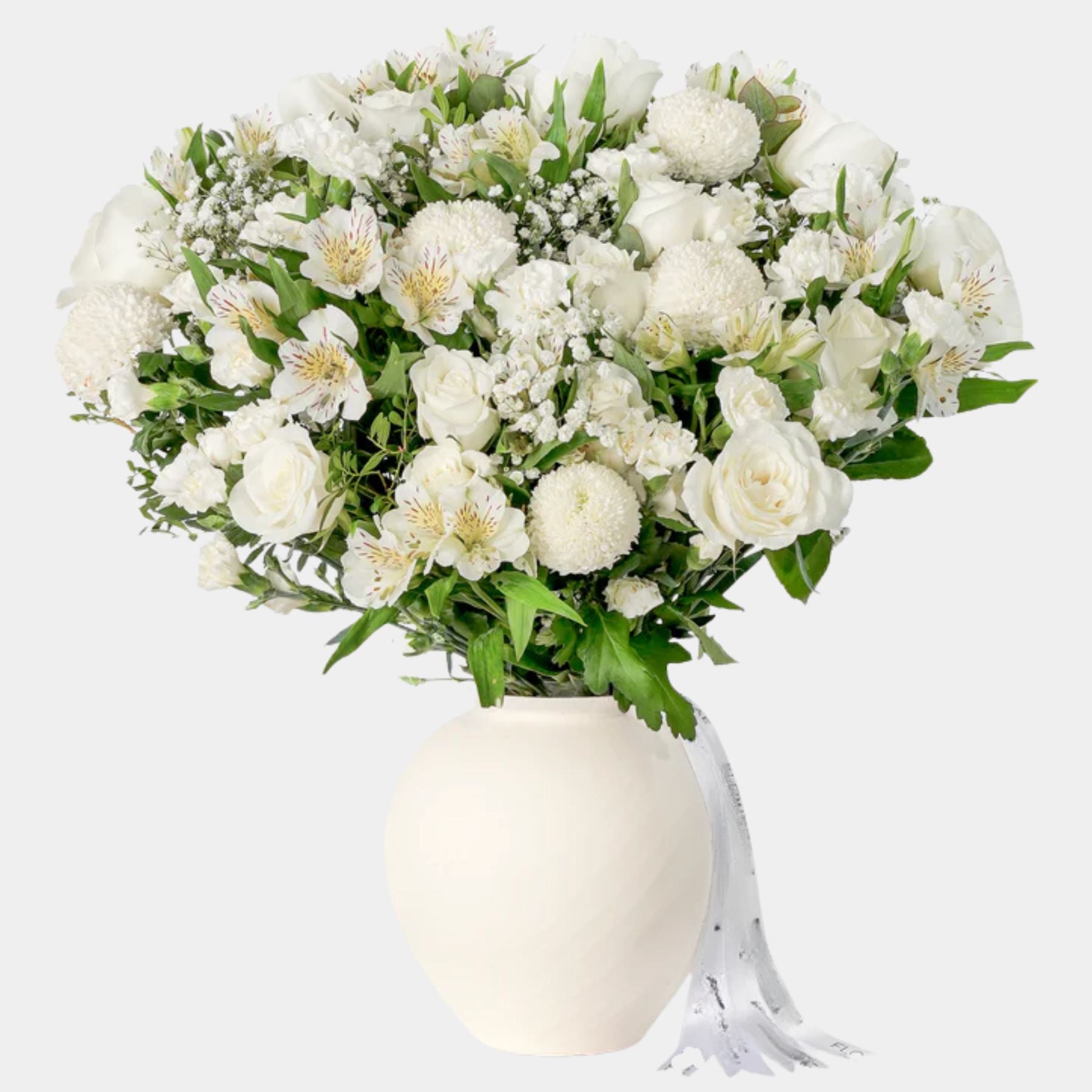 Zovi White Vase