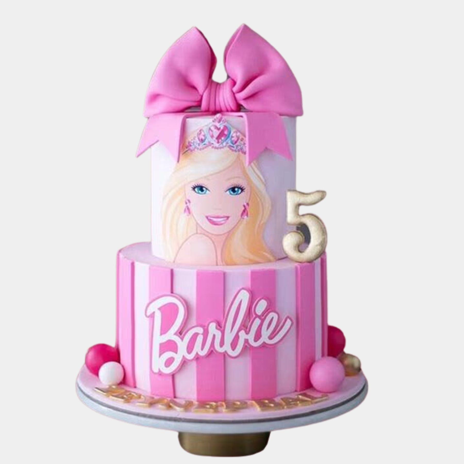 Barbie Two Tier Theme Cake