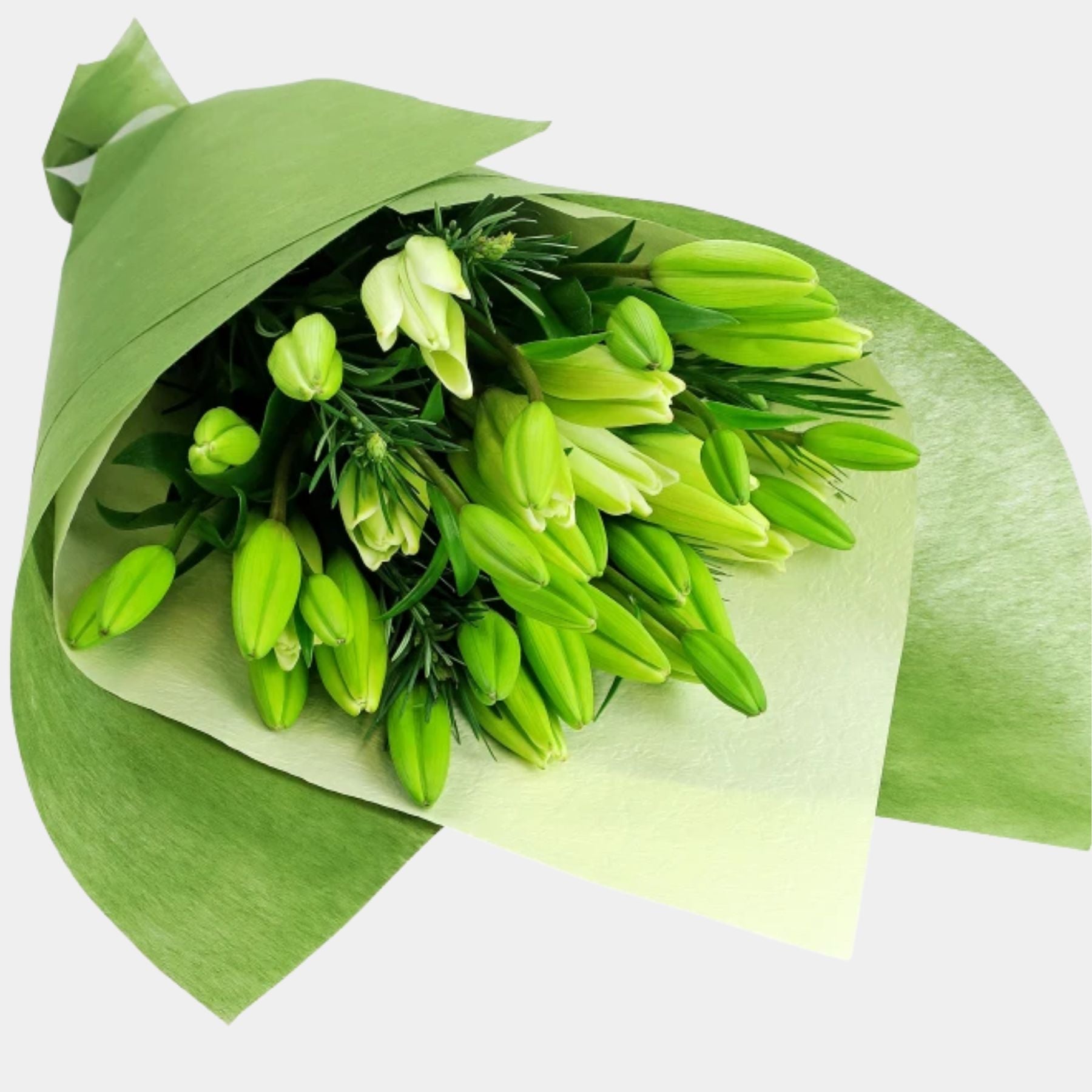 Bouquet of 10 White Lily