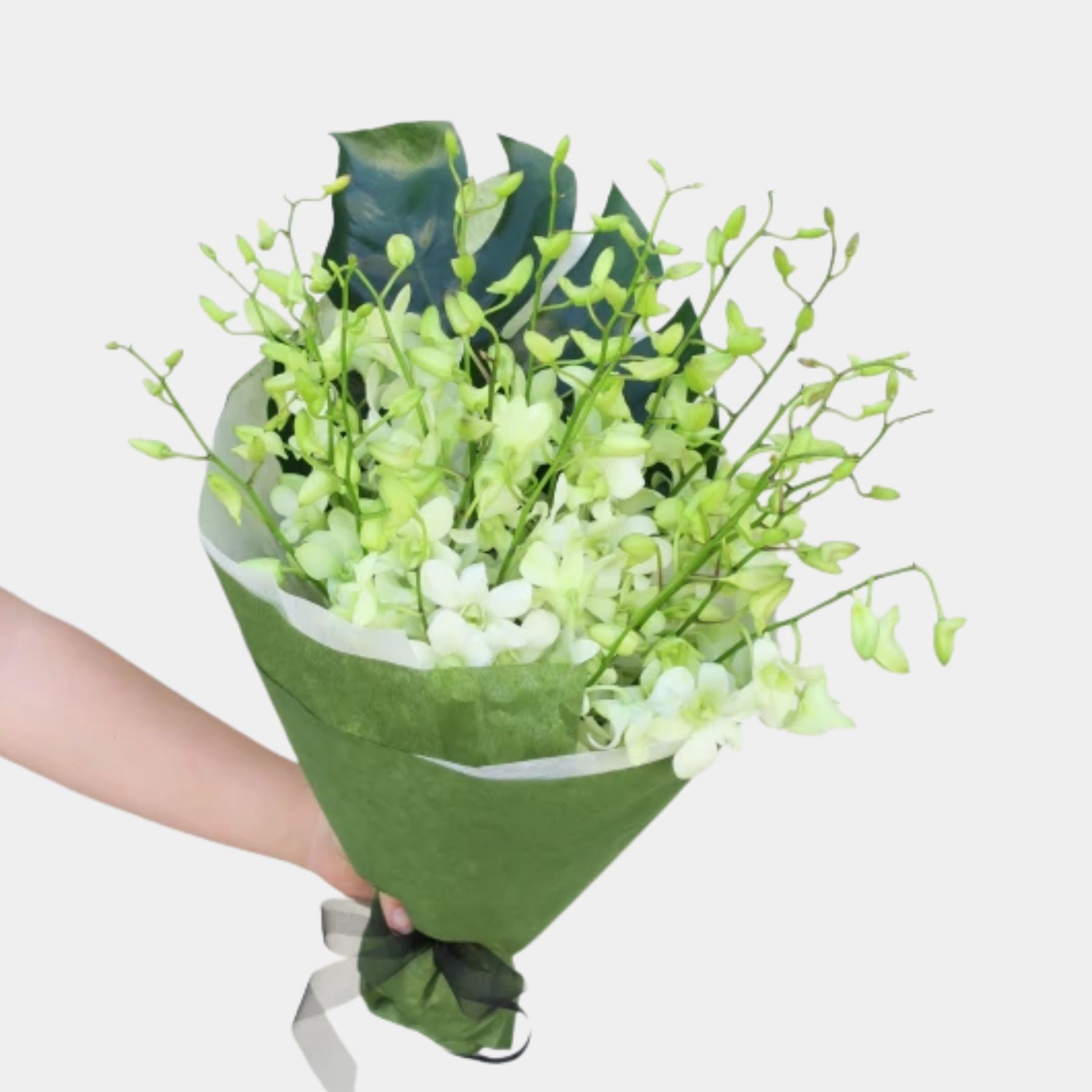 Bouquet of 20 White Orchid