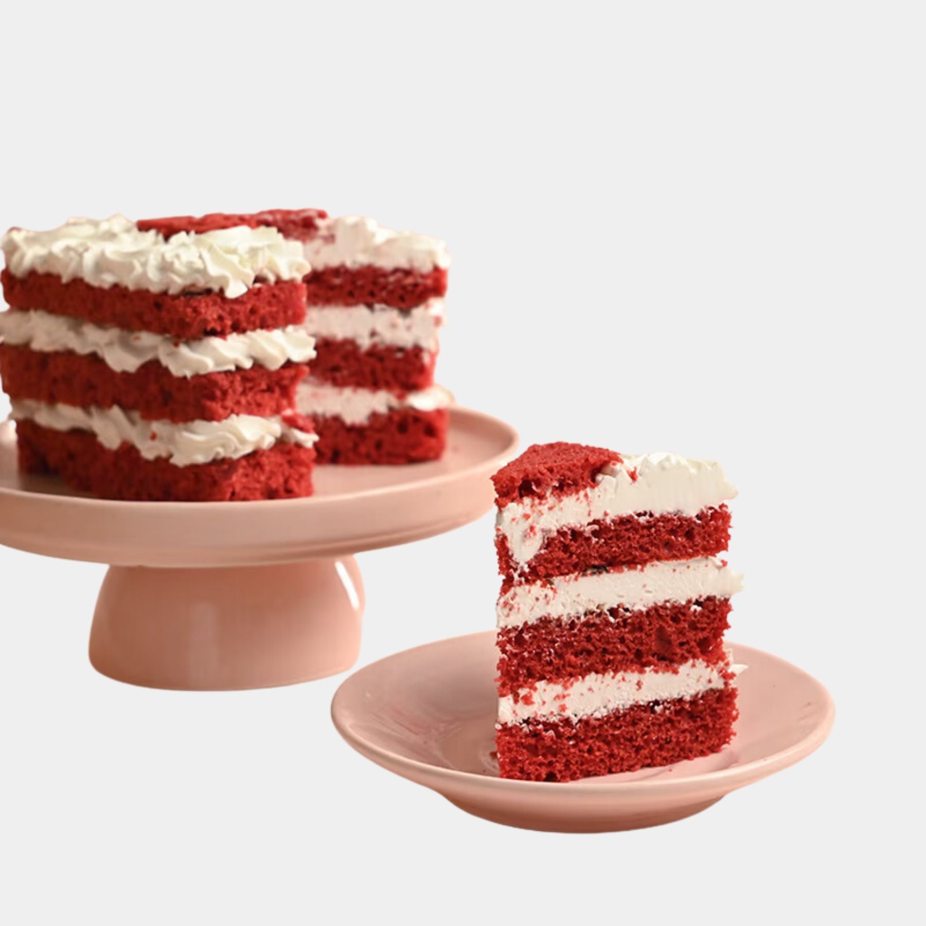 Enchanting Heart Shaped Red Velvet Cake