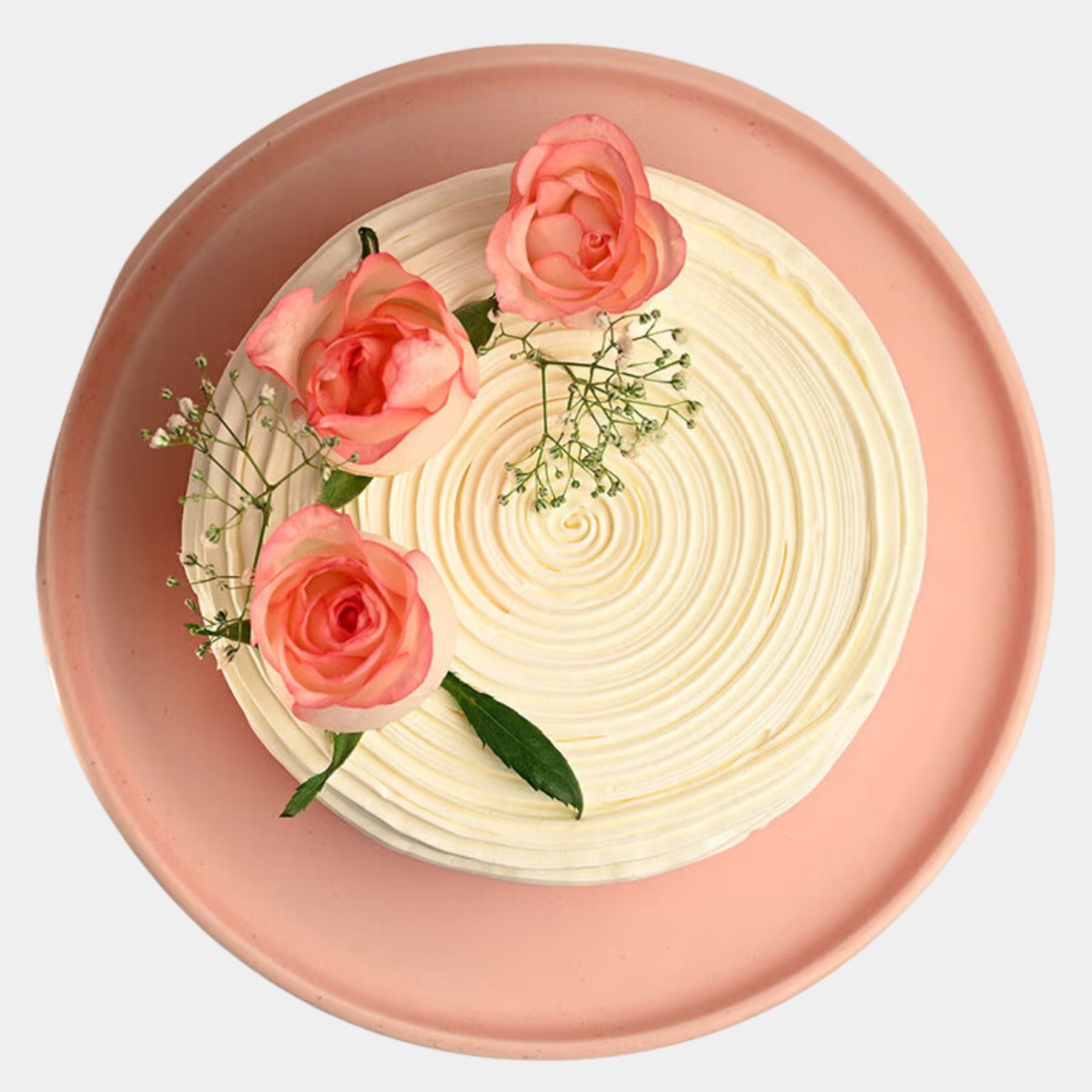 Flavorful Rose Adorned Cake