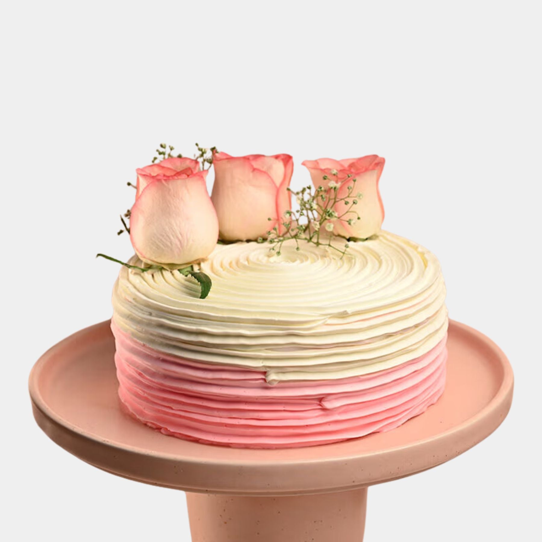 Flavorful Rose Adorned Cake