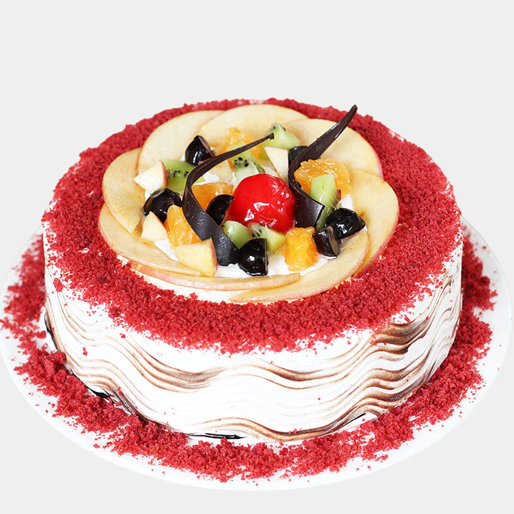 Fruitilicious Red Velvet Cake