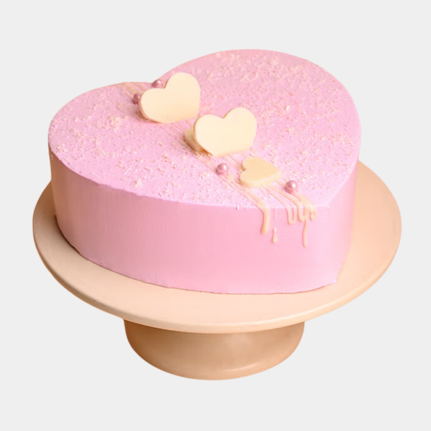 Heart Shape Strawberry Cake