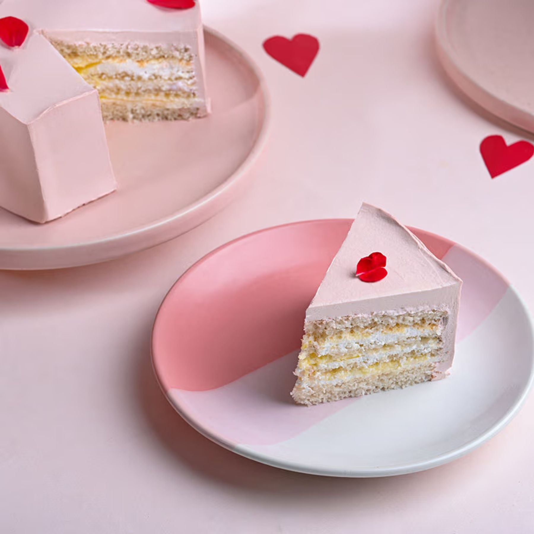 Heart Shaped Vanilla Cake