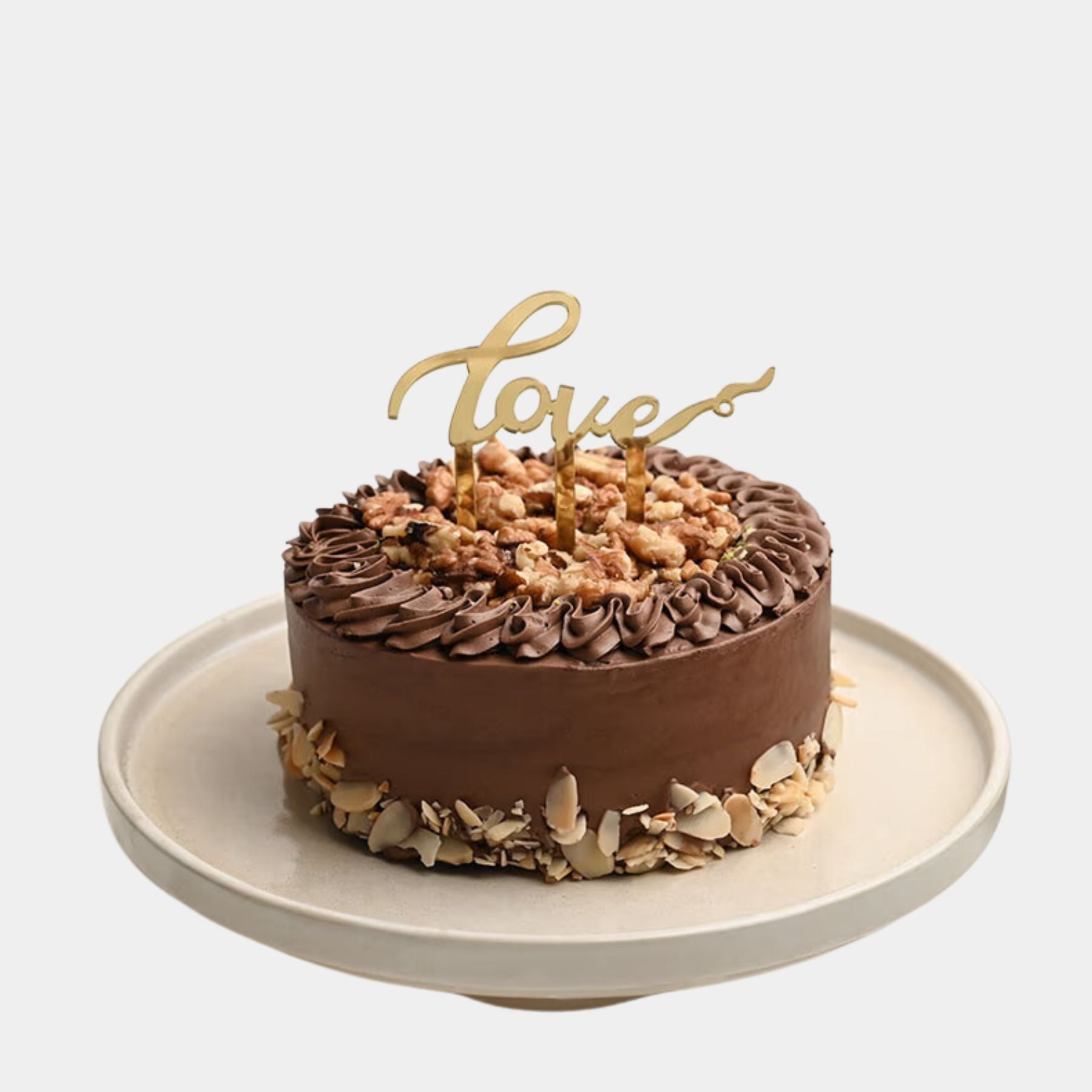 Heartwarming Love Nutty Chocolatey Cake