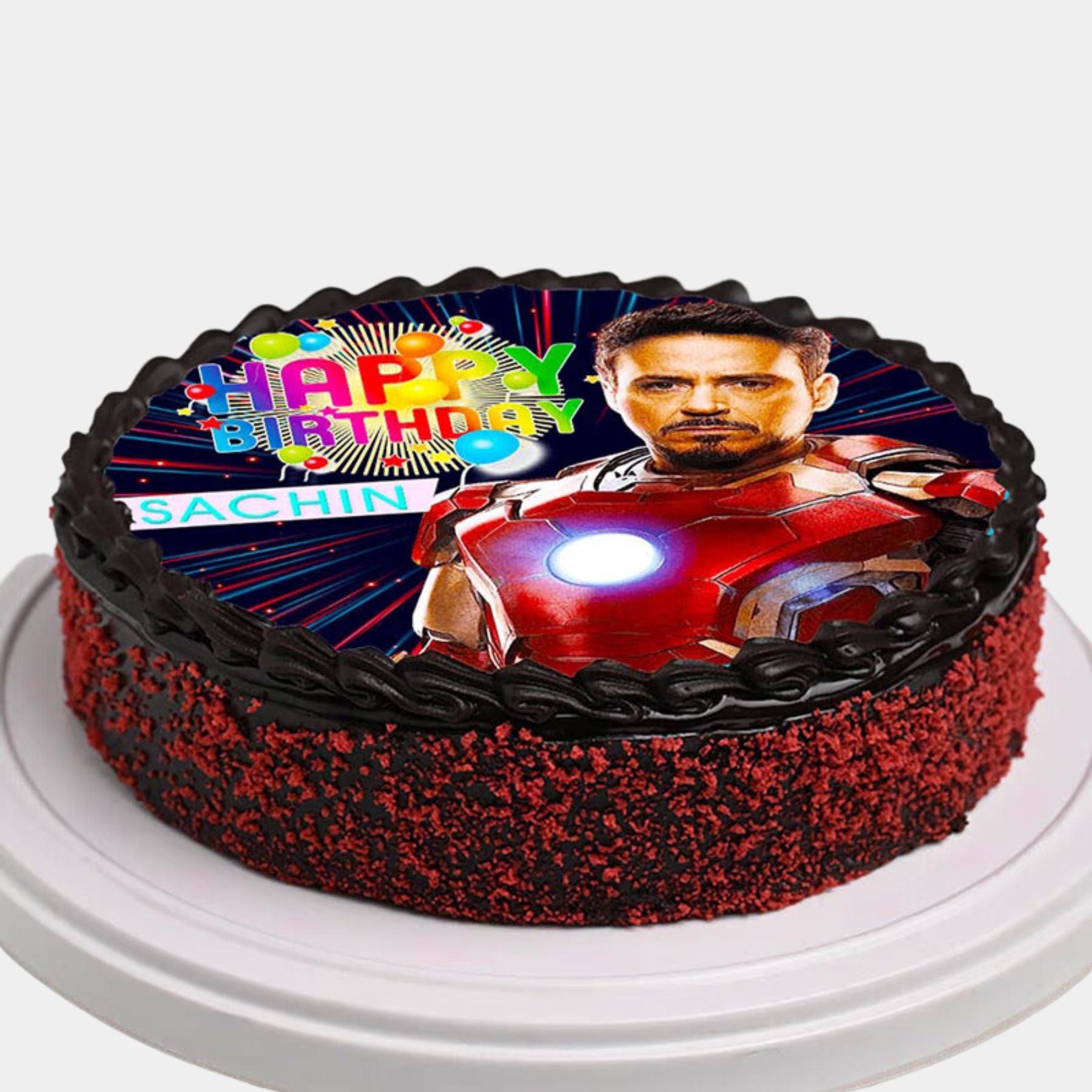 Iron Man Bday Poster Cake