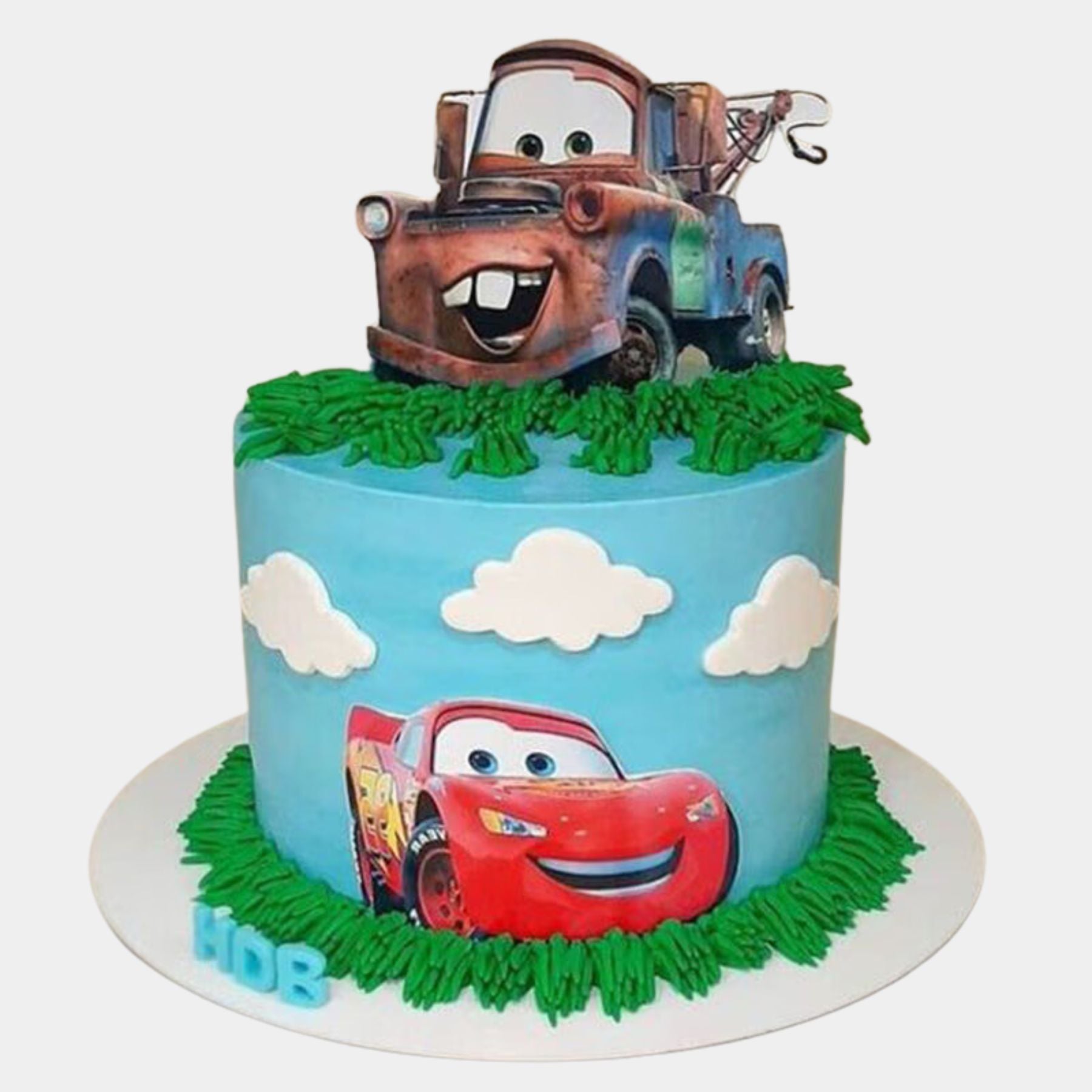 Mcqueen and Mater Fondant Kids Cake