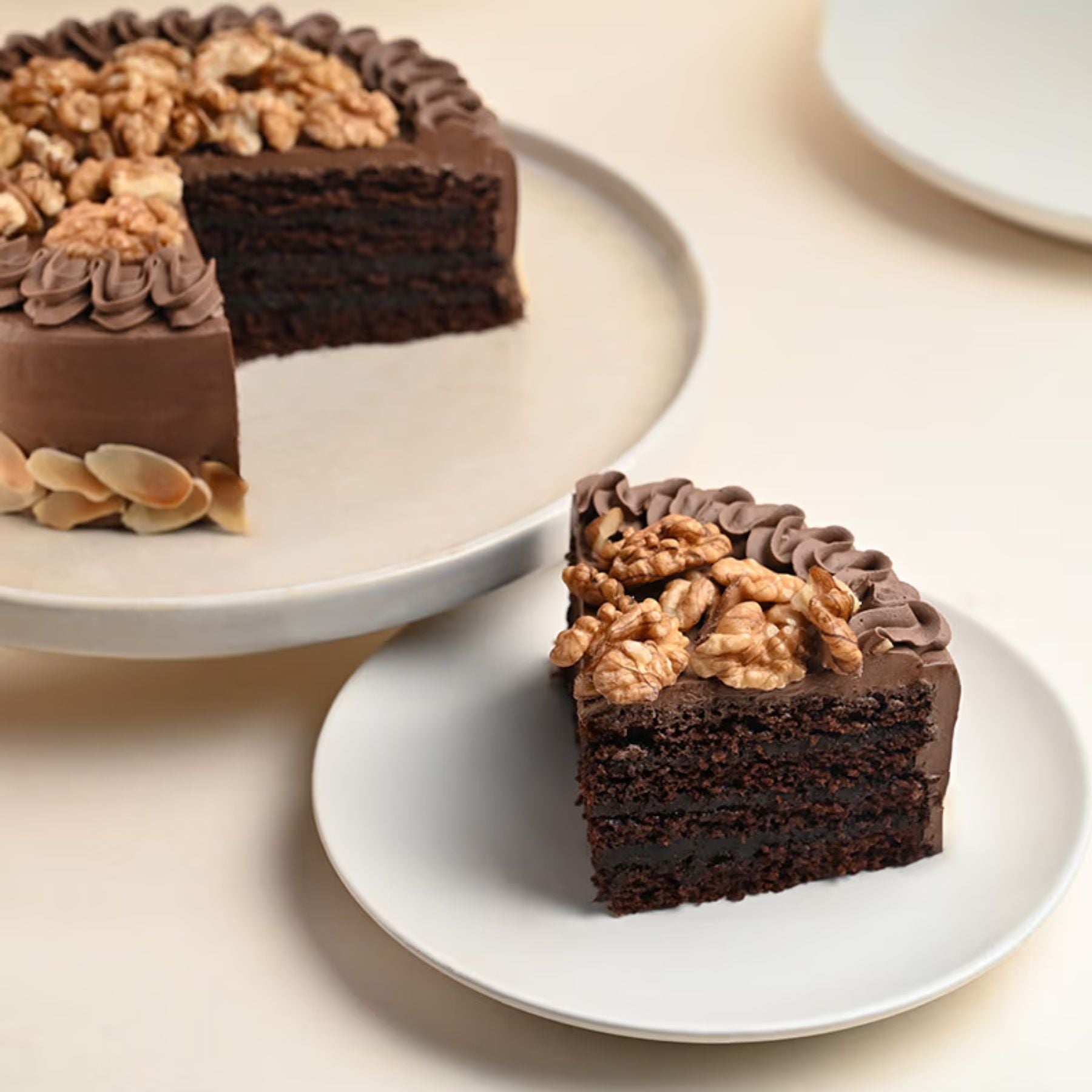 Nutty And Delicious Chocolate Cake