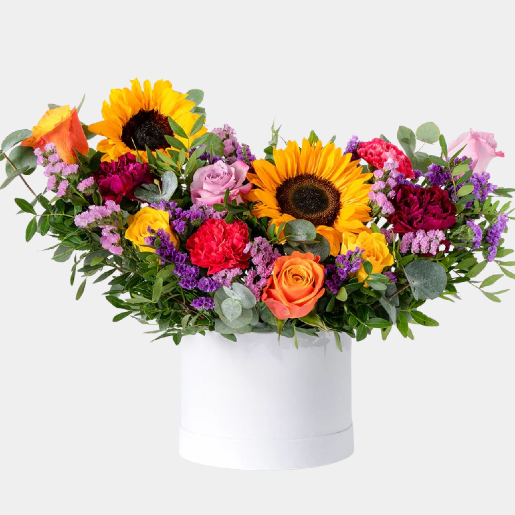 Petite Vivid Sunflowers Flower Box