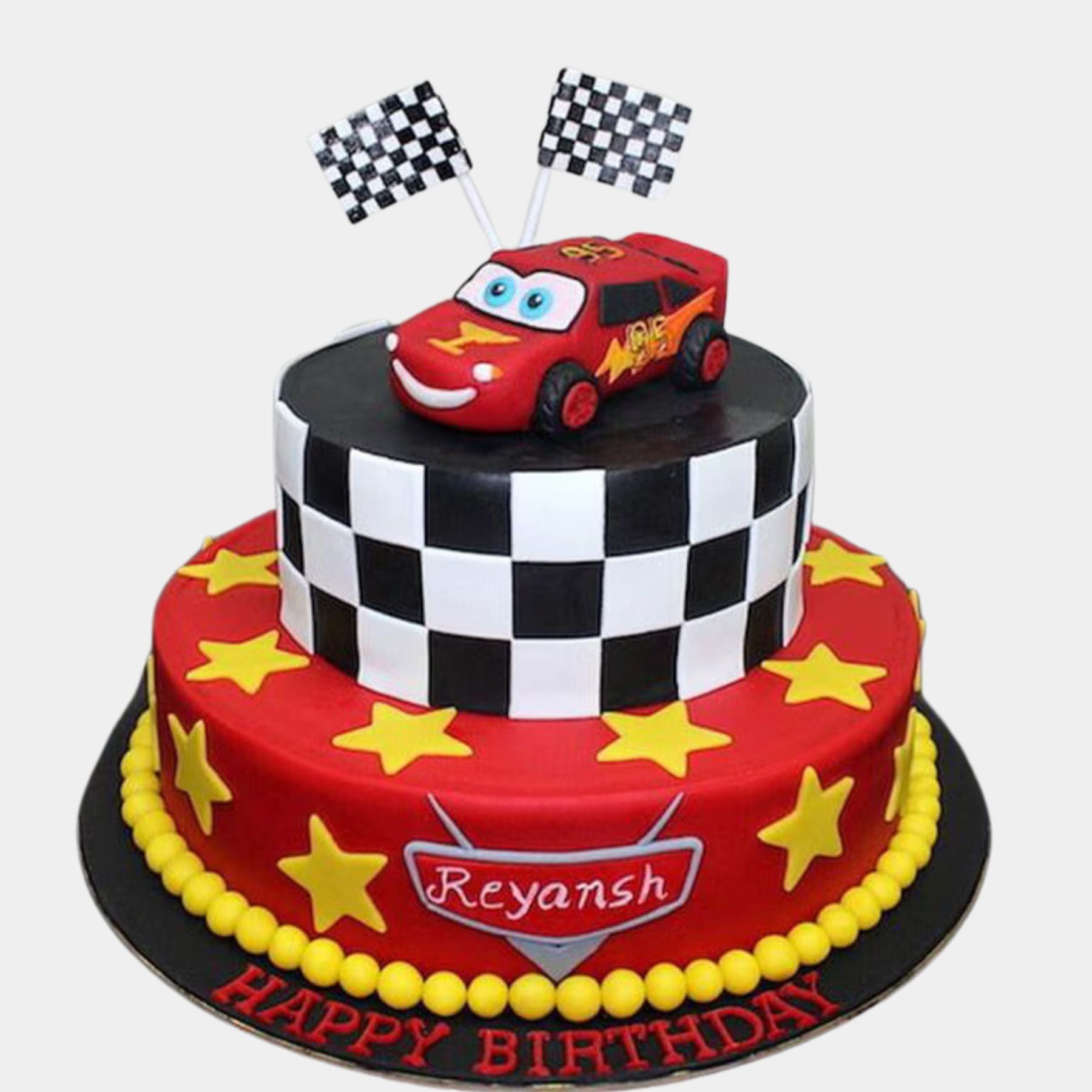 Racing Dreams Tiered Cake