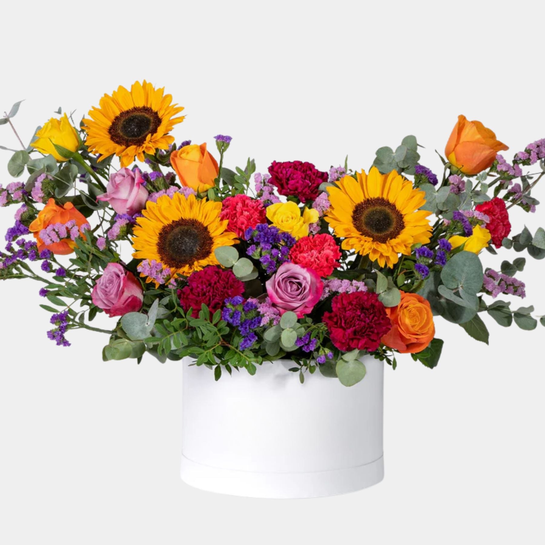 Vibrant Sunflowers Flower Box